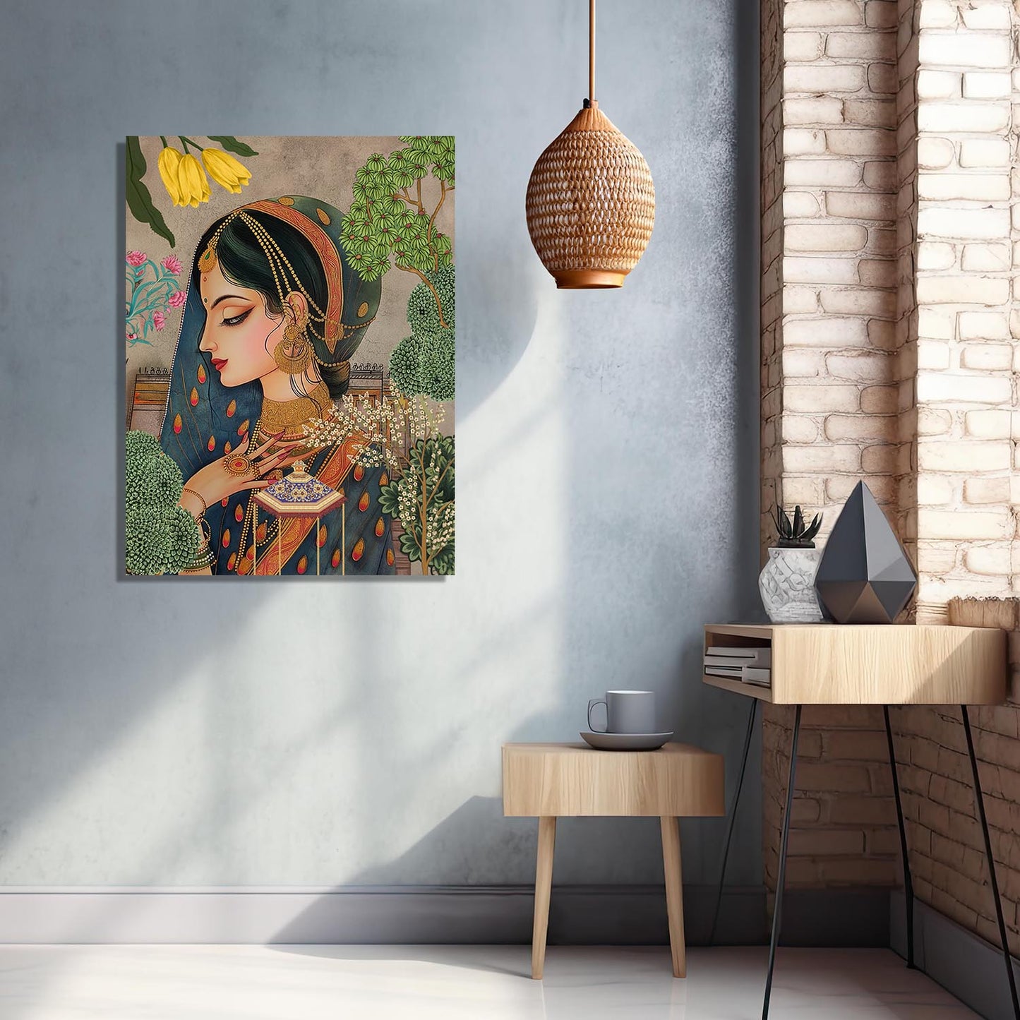 Traditional Indian Vibrant Art Canvas Print