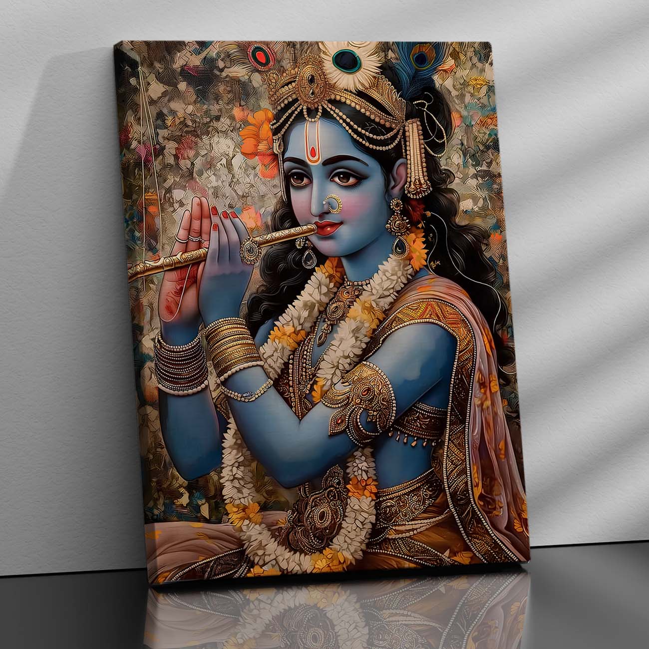 Krishna Canvas Wall Art Print: Divine Serenity for Every Space