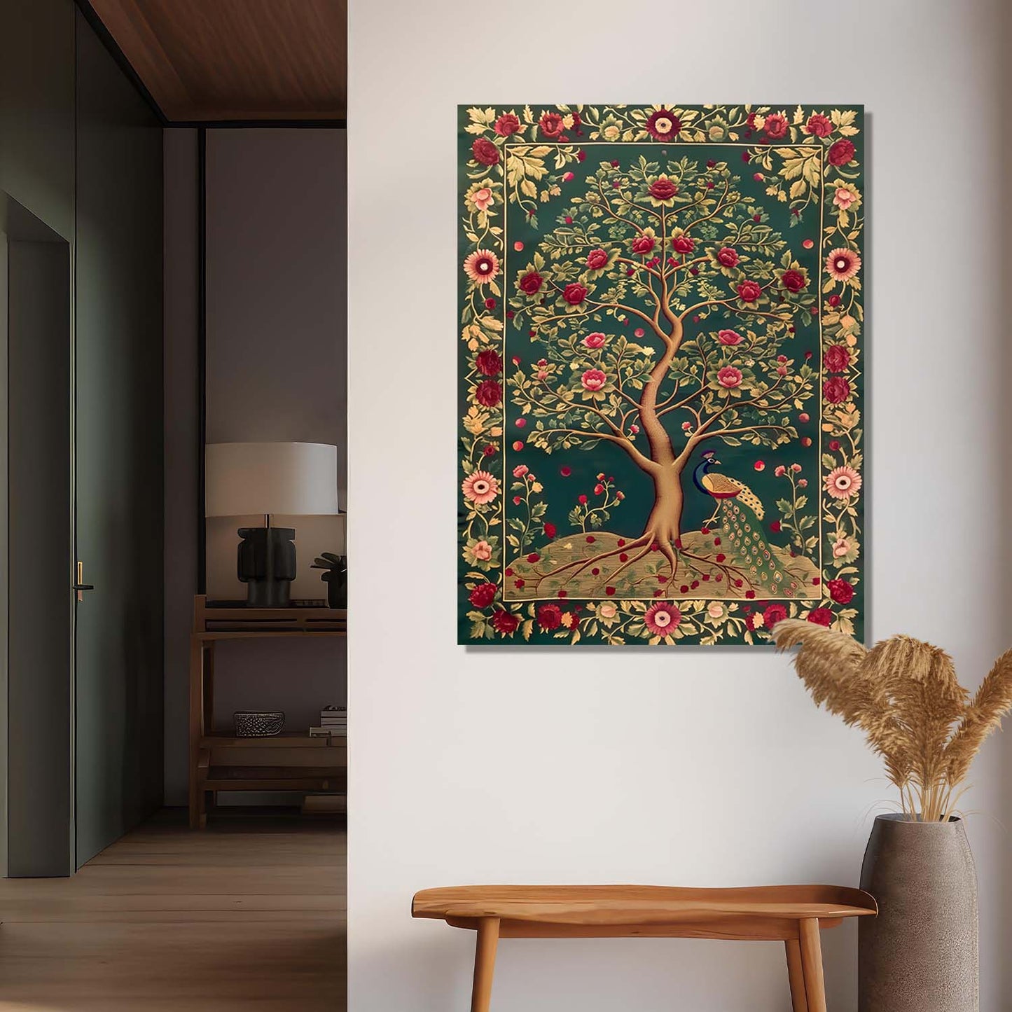 Kalamkari Wall Art For Home Decor Canvas Painting Wall Decor