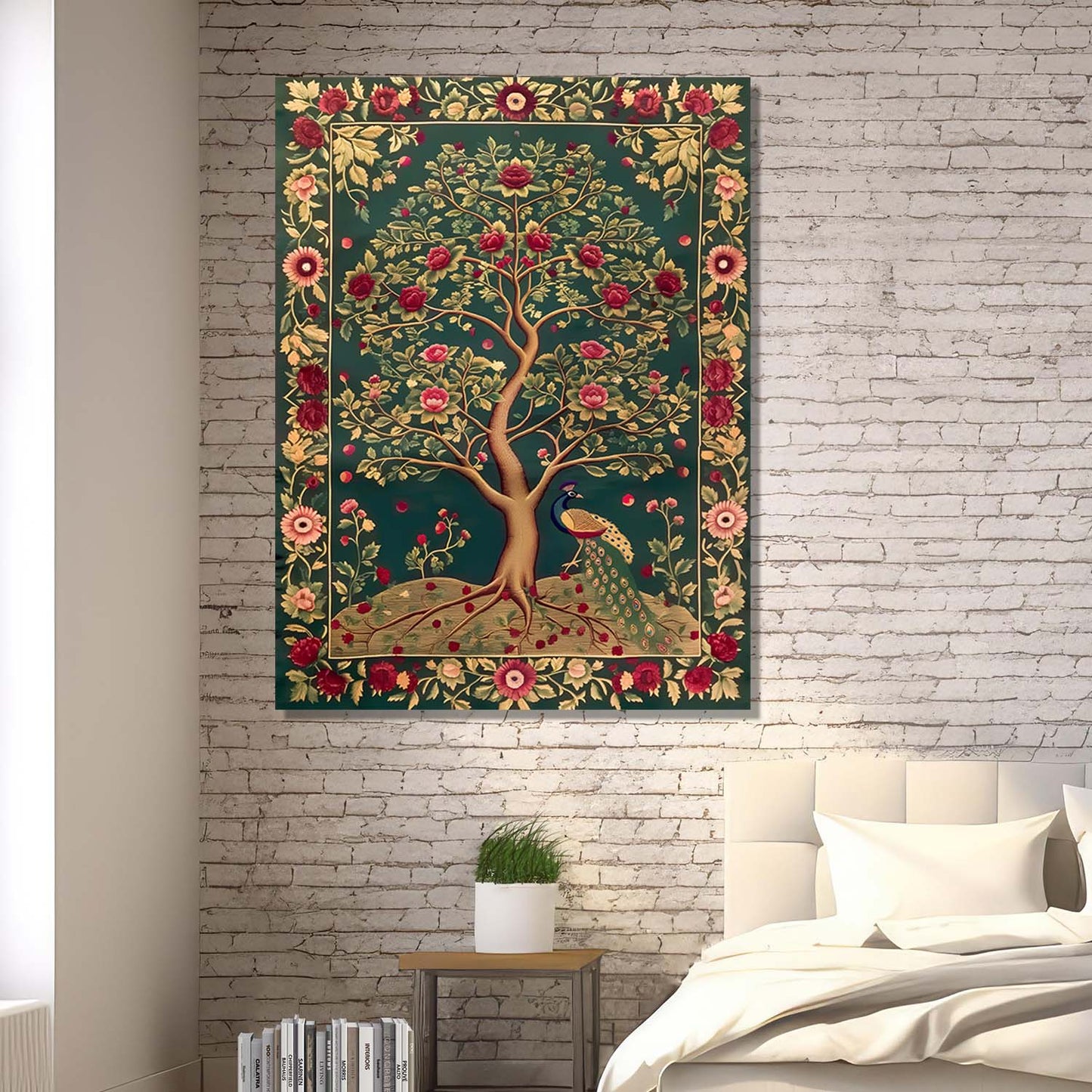 Kalamkari Wall Art For Home Decor Canvas Painting Wall Decor