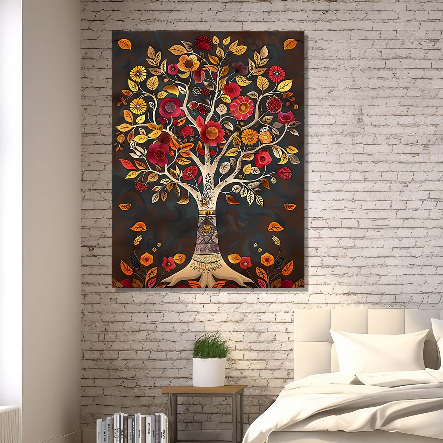 Kalamkari Wall Art For Home Decor Canvas Painting Wall Decor