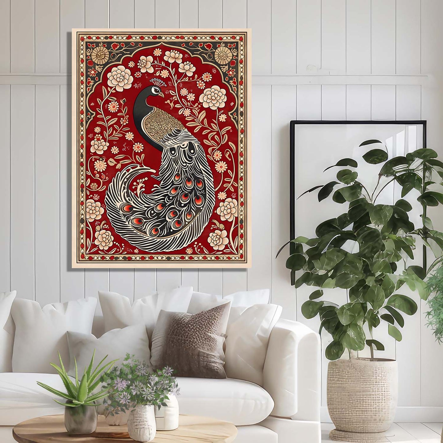 Kalamkari Wall Art For Home Decor Canvas Painting Wall Decor