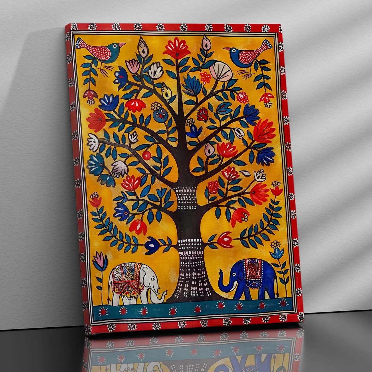 Kalamkari Wall Art For Home Decor Canvas Painting Wall Decor