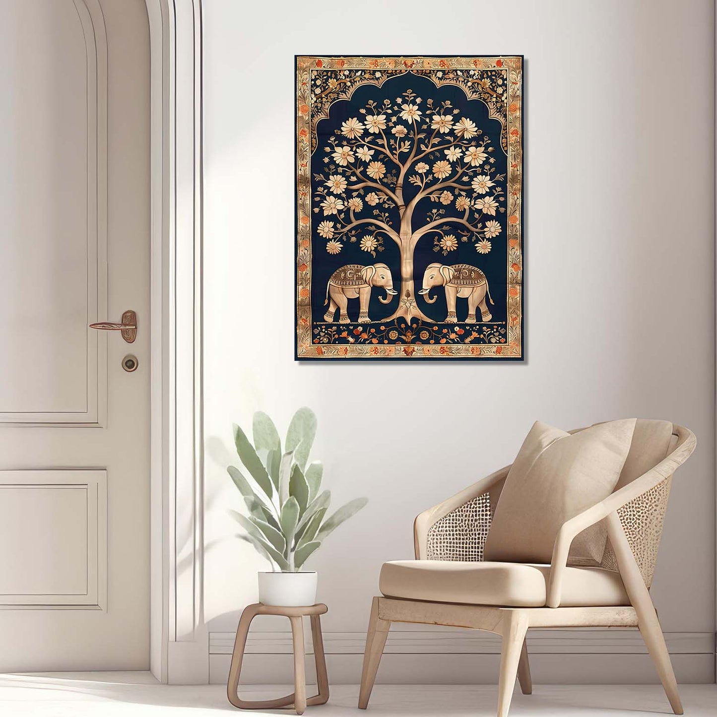 Kalamkari Wall Art For Home Decor Canvas Painting Wall Decor