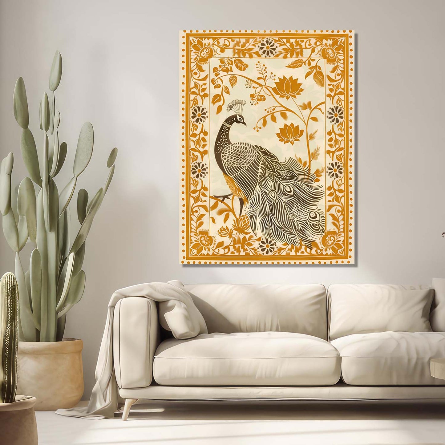 Kalamkari Wall Art For Home Decor Canvas Painting Wall Decor