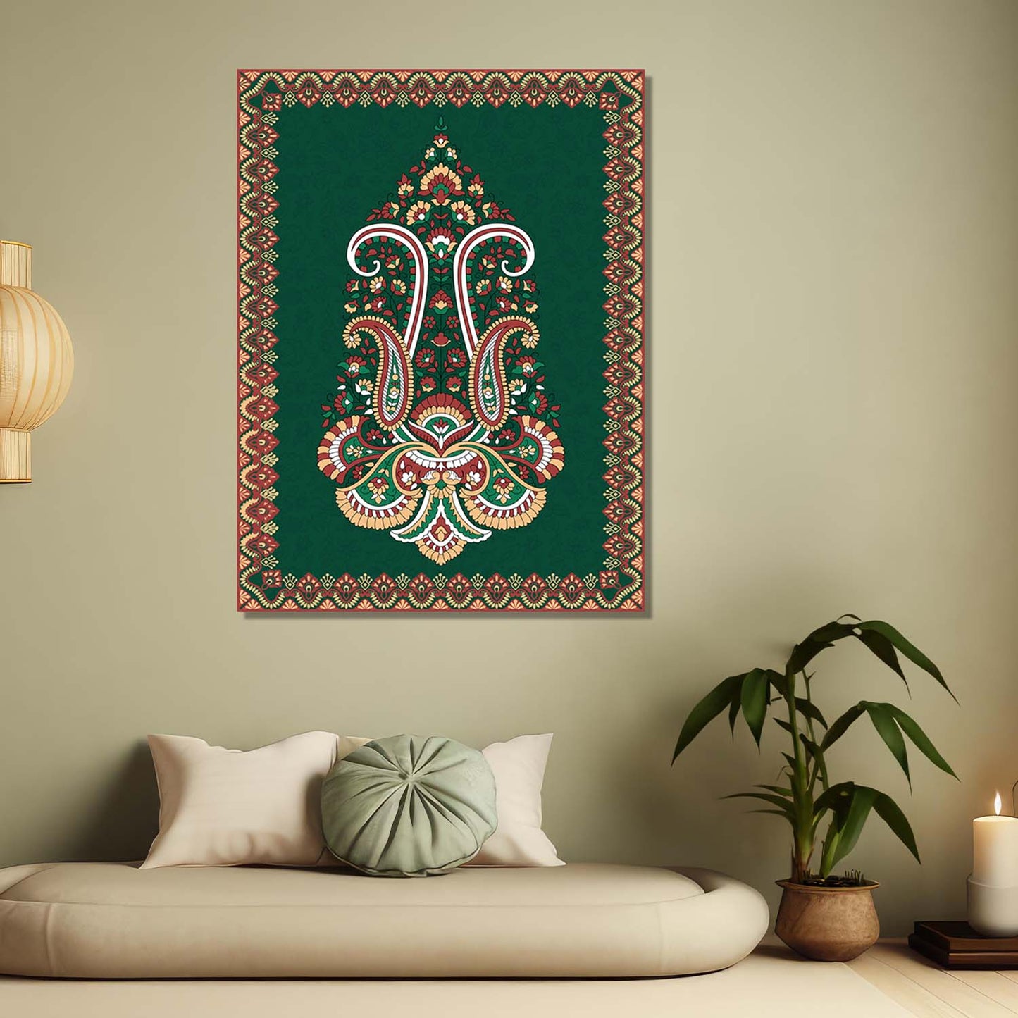 Kalamkari Wall Art For Home Decor Canvas Painting Wall Decor