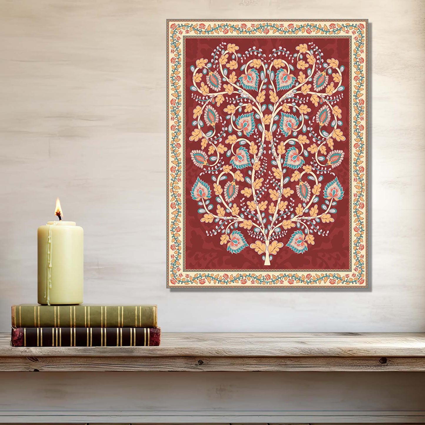 Kalamkari Wall Art For Home Decor Canvas Painting Wall Decor