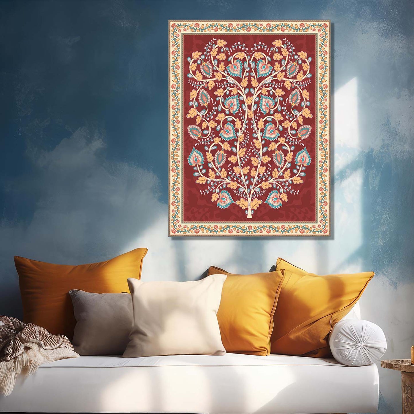 Kalamkari Wall Art For Home Decor Canvas Painting Wall Decor