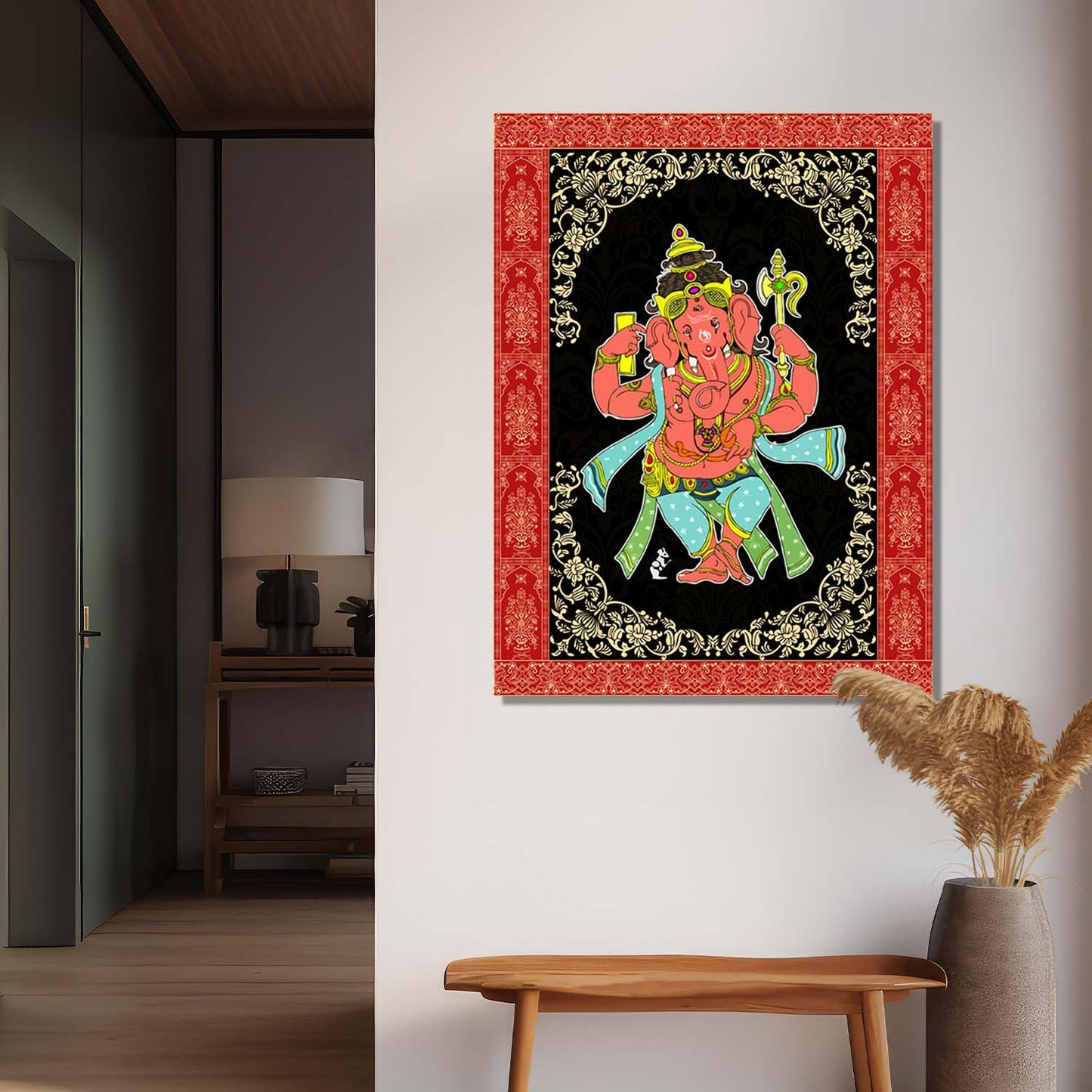 Pattachitra Wall Art For Home Décor Canvas Painting Religious Wall Décor