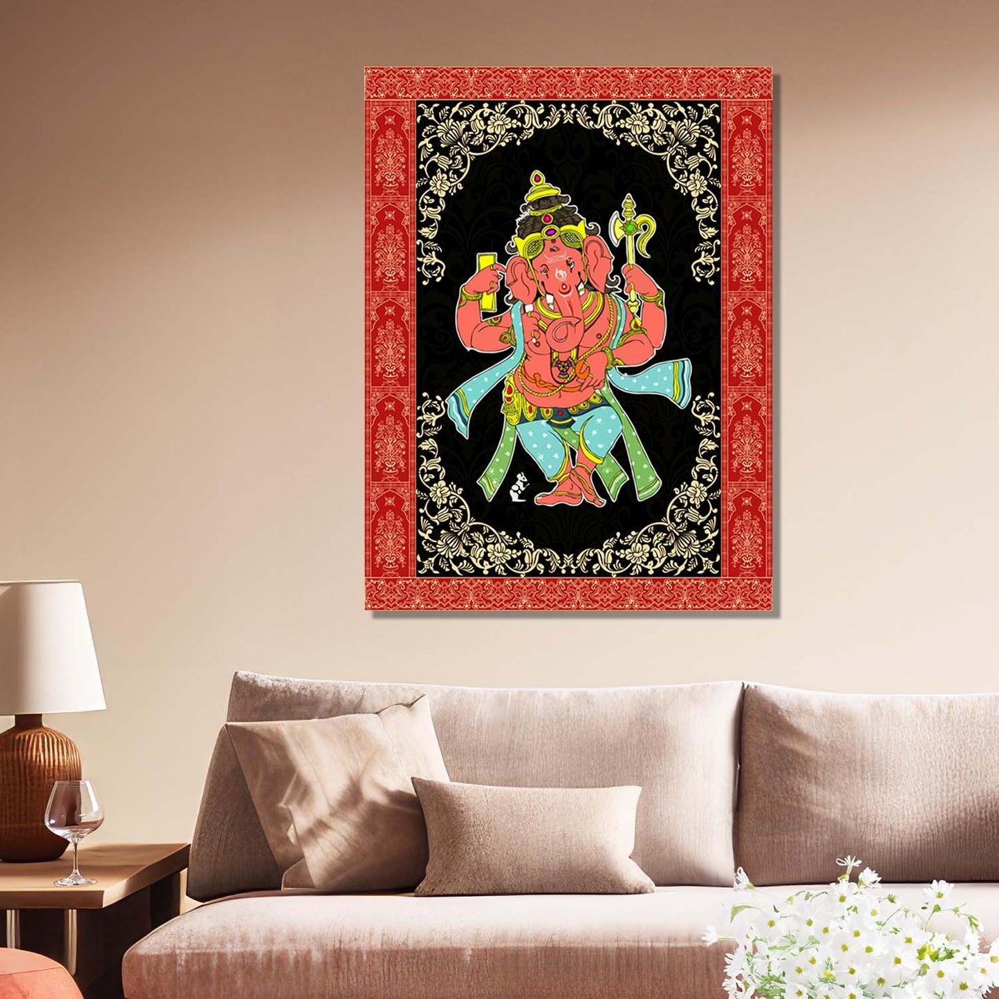 Pattachitra Wall Art For Home Décor Canvas Painting Religious Wall Décor