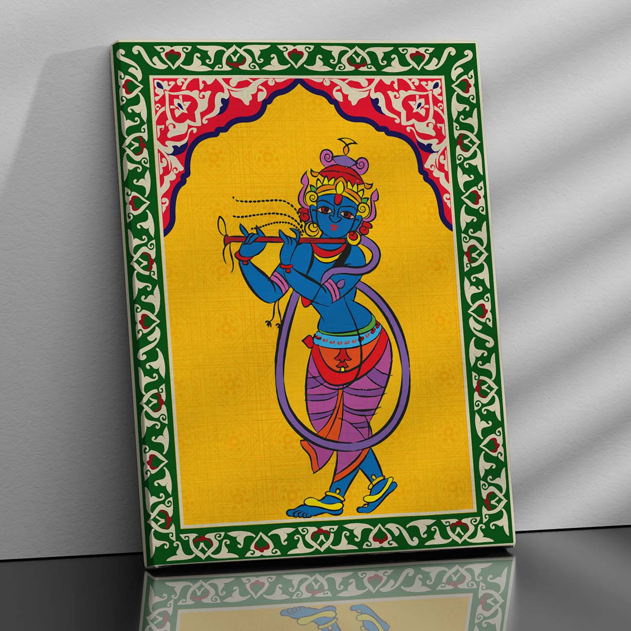 Pattachitra Wall Art For Home Décor Canvas Painting Religious Wall Décor