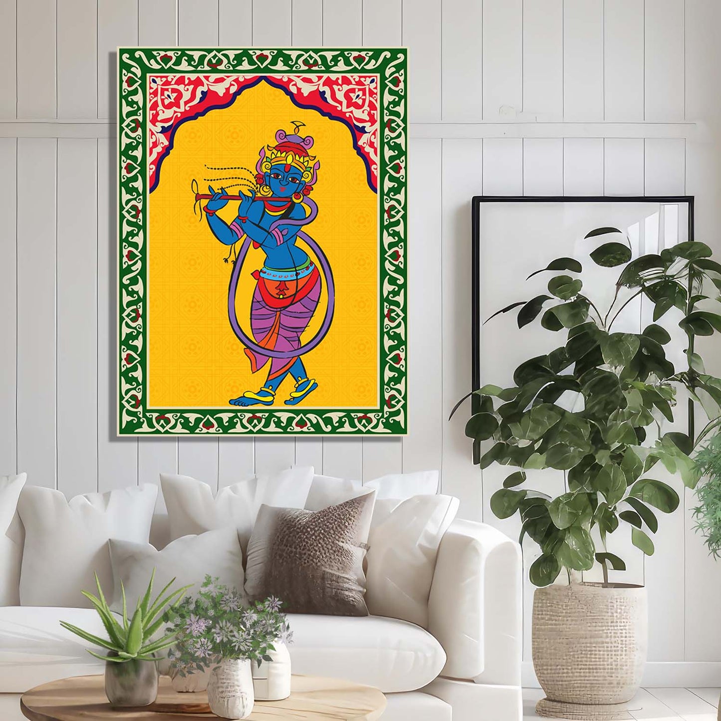 Pattachitra Wall Art For Home Décor Canvas Painting Religious Wall Décor