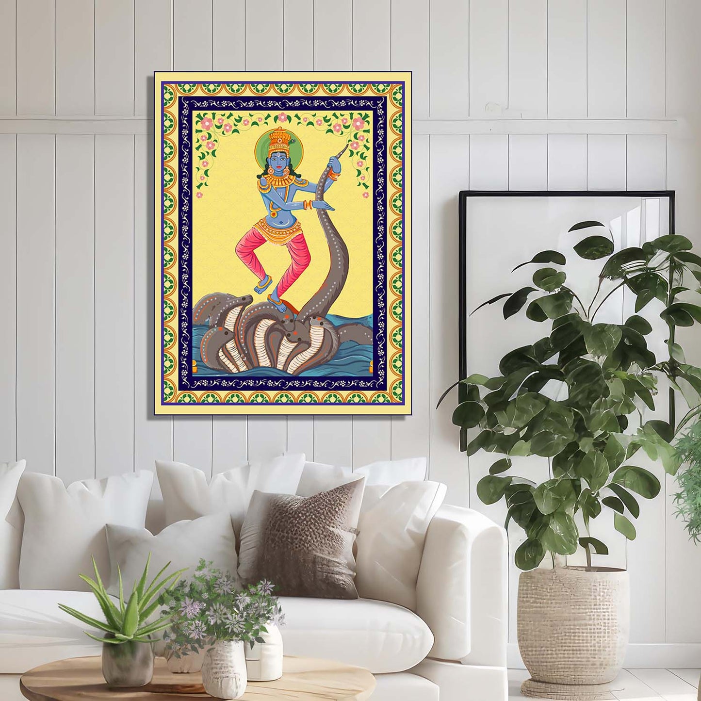 Pattachitra Wall Art For Home Décor Canvas Painting Religious Wall Décor