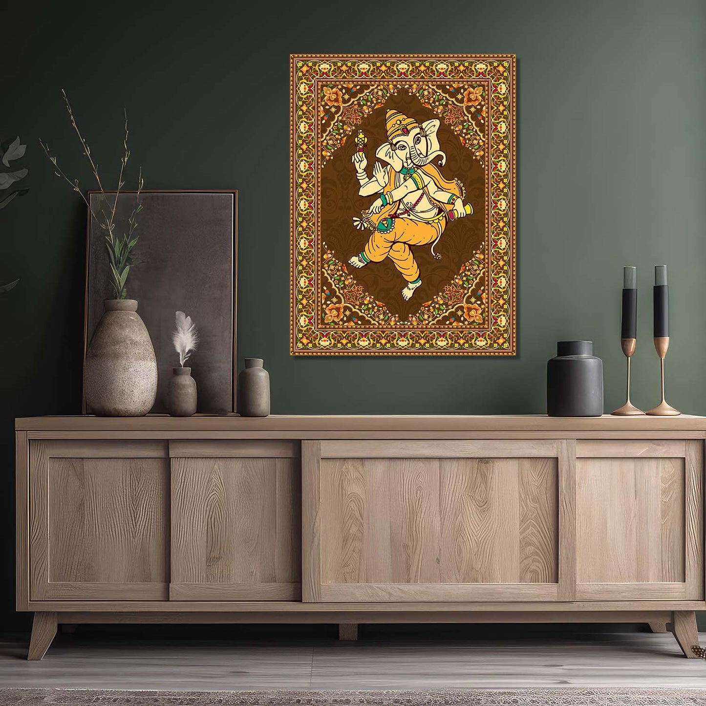 Pattachitra Wall Art For Home Décor Canvas Painting Religious Wall Décor