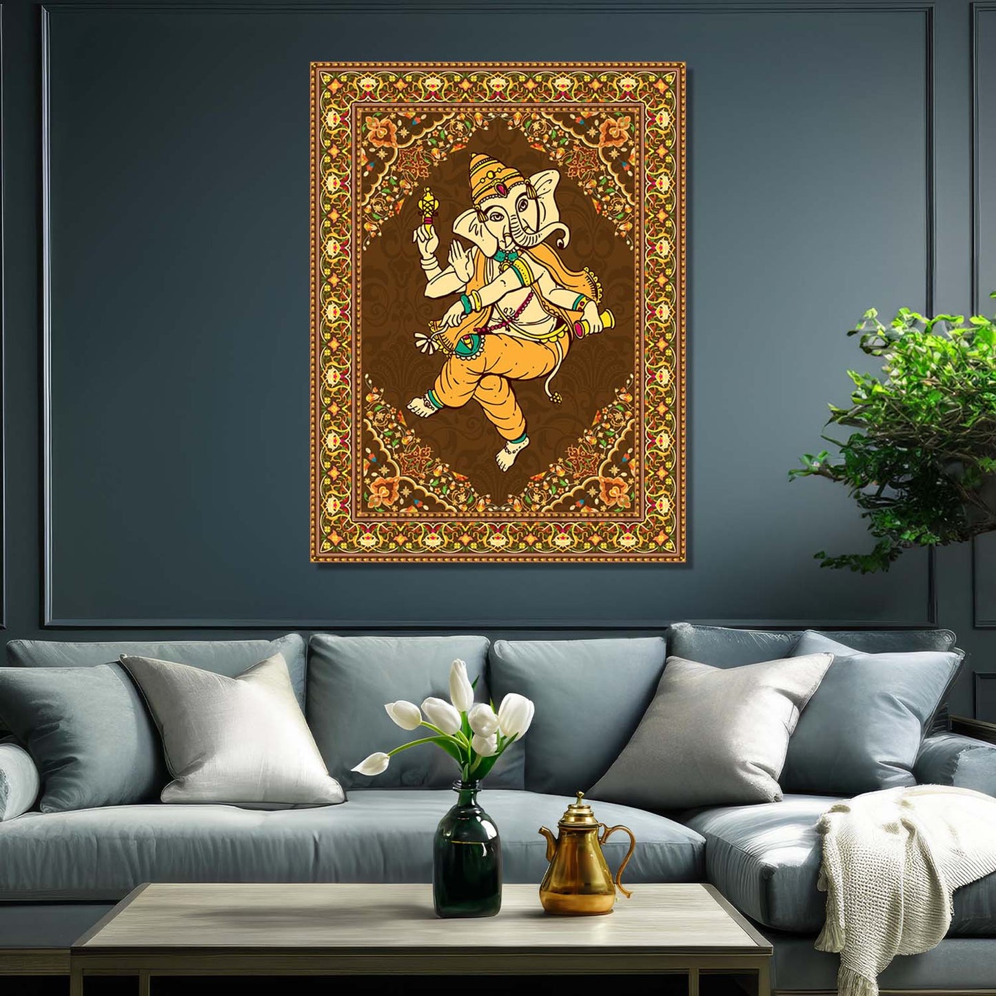 Pattachitra Wall Art For Home Décor Canvas Painting Religious Wall Décor