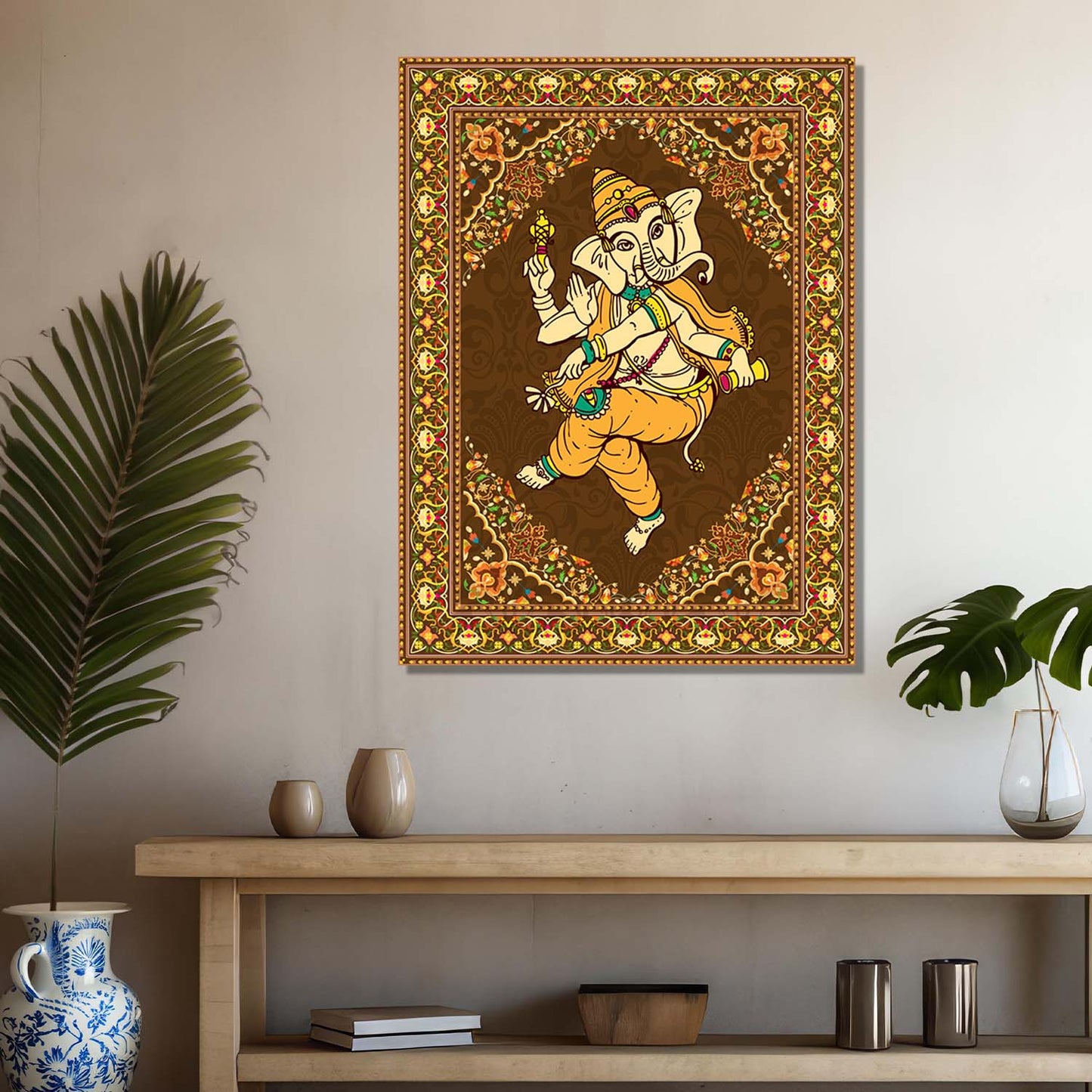 Pattachitra Wall Art For Home Décor Canvas Painting Religious Wall Décor