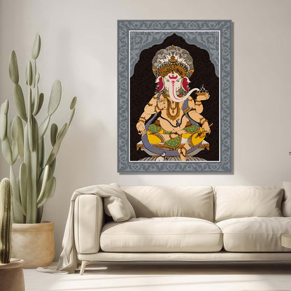 Pattachitra Wall Art For Home Décor Canvas Painting Religious Wall Décor