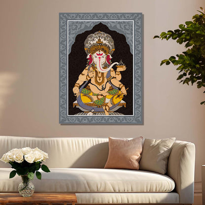 Pattachitra Wall Art For Home Décor Canvas Painting Religious Wall Décor