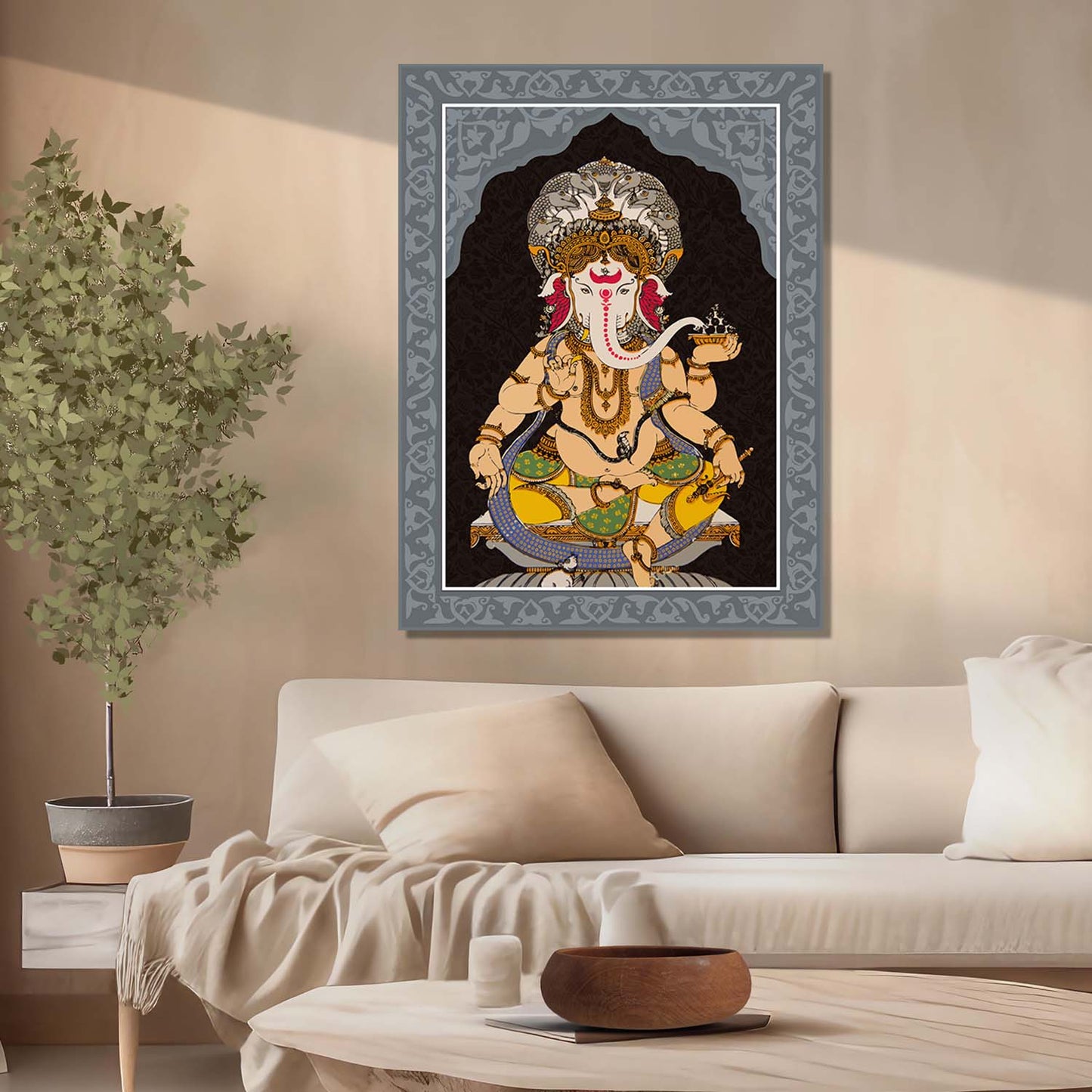 Pattachitra Wall Art For Home Décor Canvas Painting Religious Wall Décor