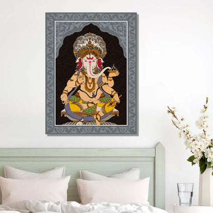 Pattachitra Wall Art For Home Décor Canvas Painting Religious Wall Décor