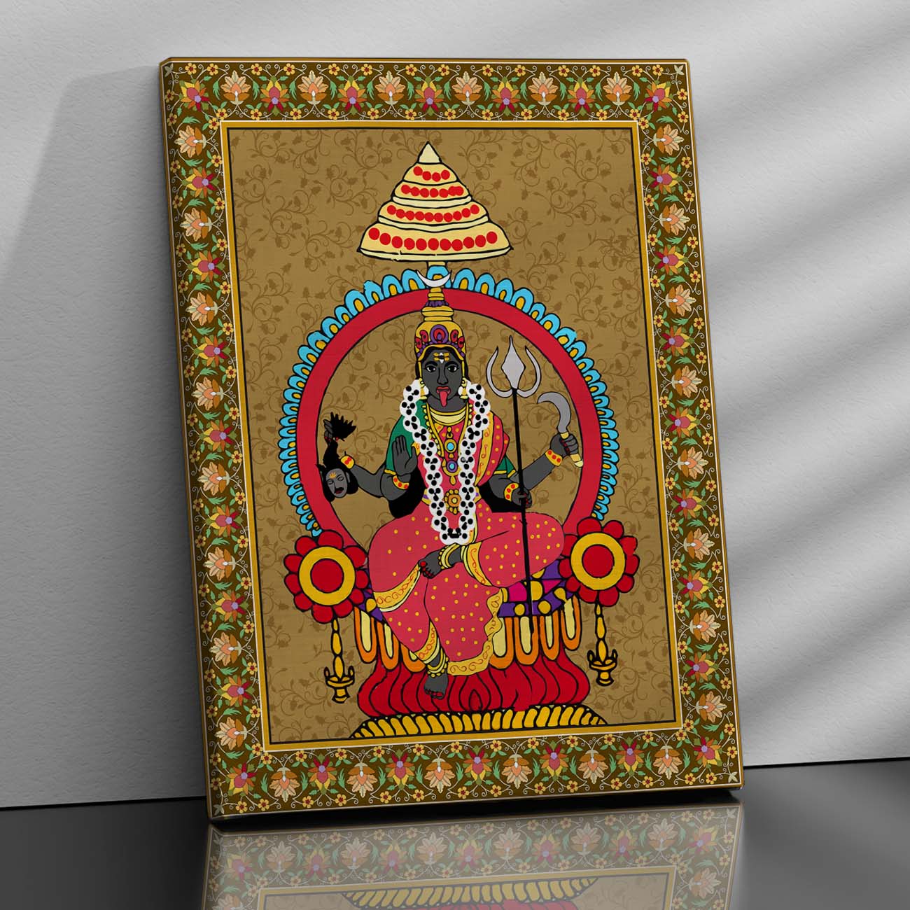 Pattachitra Wall Art For Home Décor Canvas Painting Religious Wall Décor