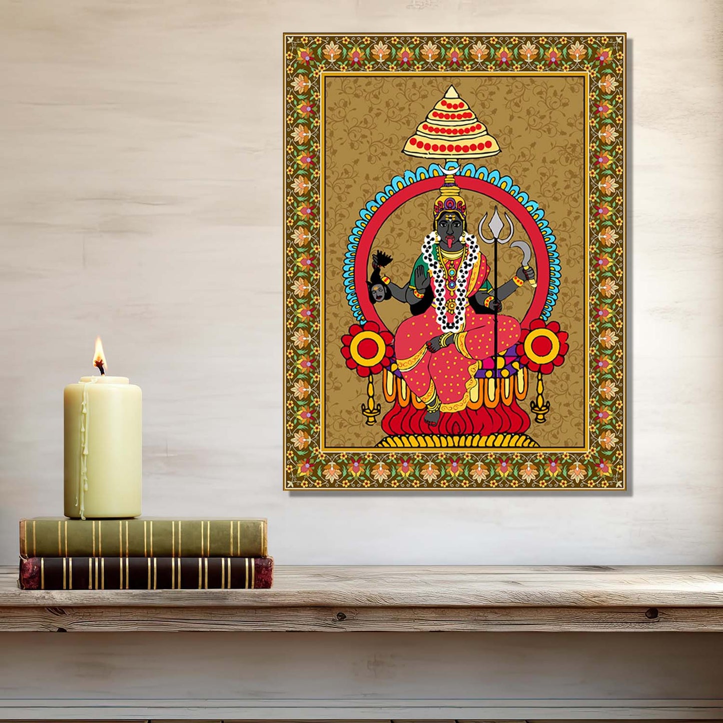 Pattachitra Wall Art For Home Décor Canvas Painting Religious Wall Décor