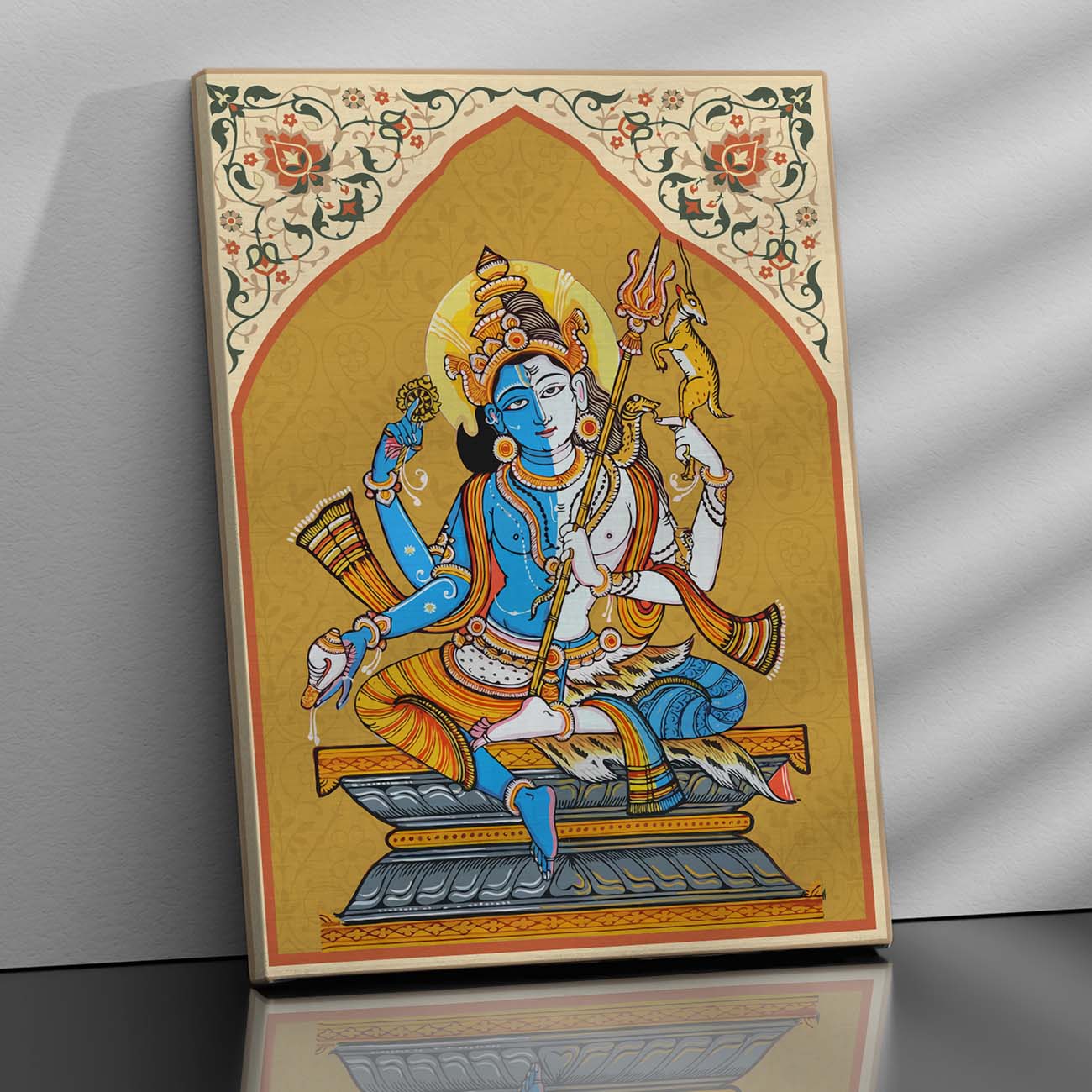 Pattachitra Wall Art For Home Décor Canvas Painting Religious Wall Décor