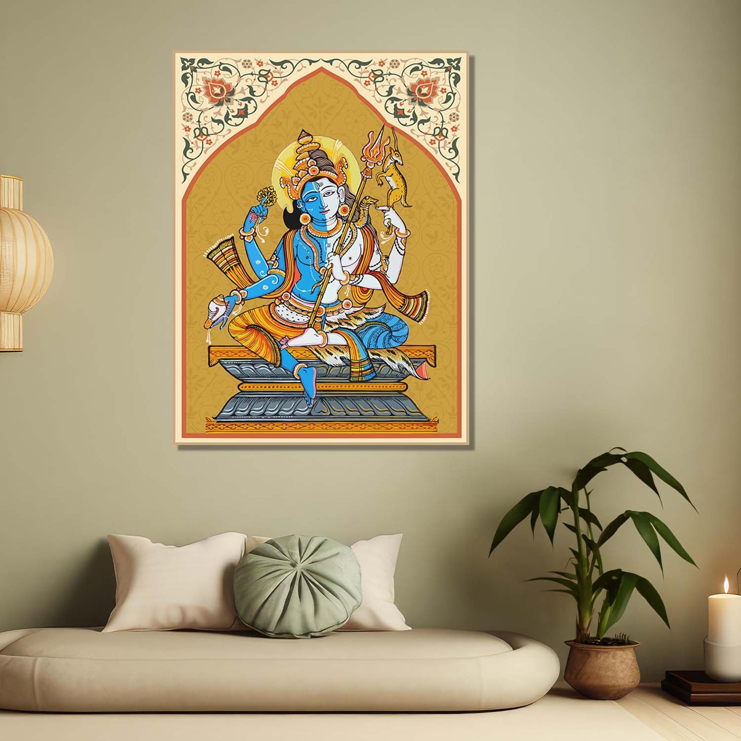 Pattachitra Wall Art For Home Décor Canvas Painting Religious Wall Décor