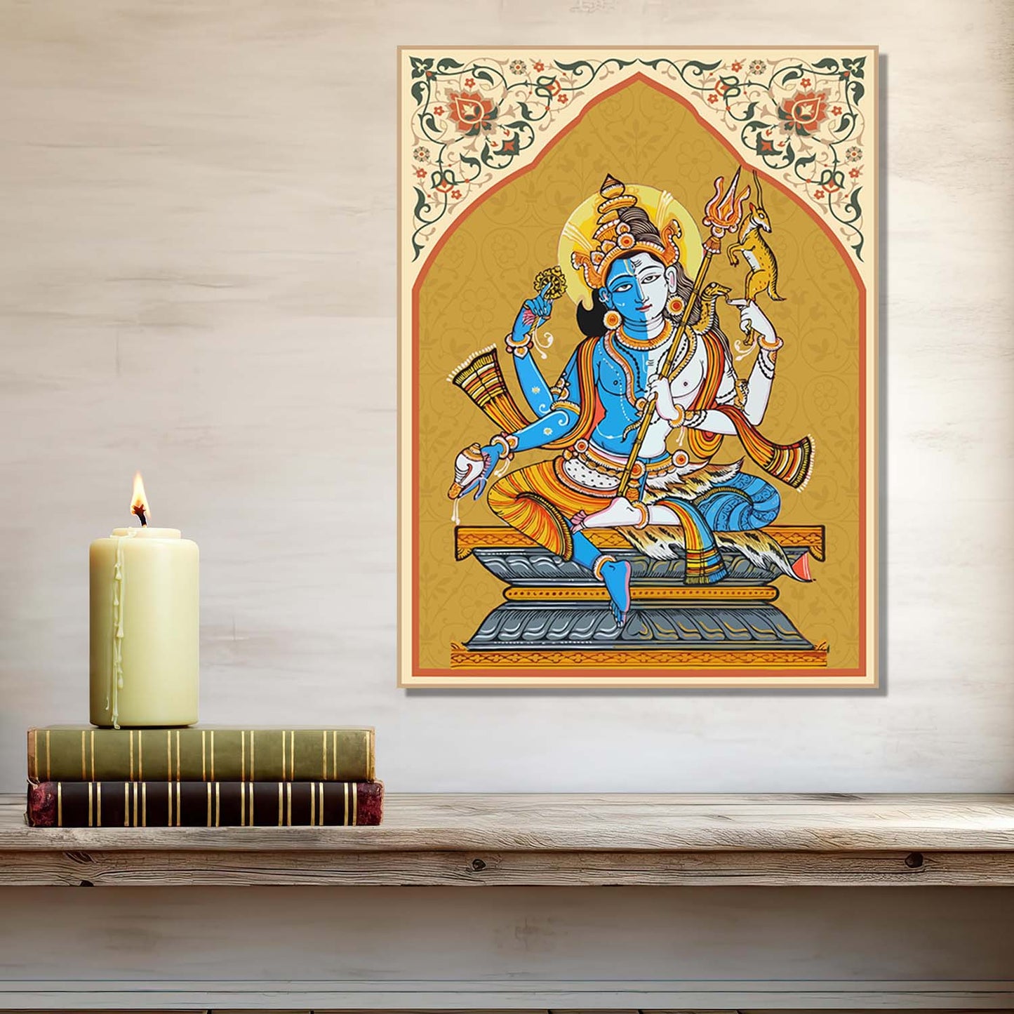 Pattachitra Wall Art For Home Décor Canvas Painting Religious Wall Décor