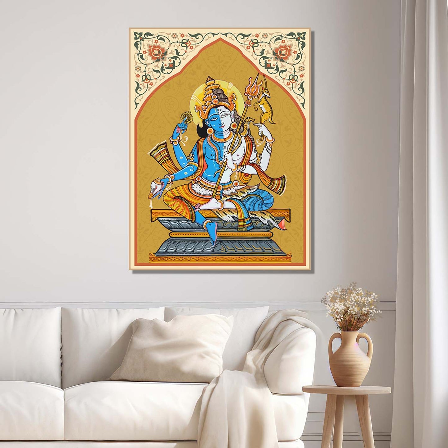 Pattachitra Wall Art For Home Décor Canvas Painting Religious Wall Décor