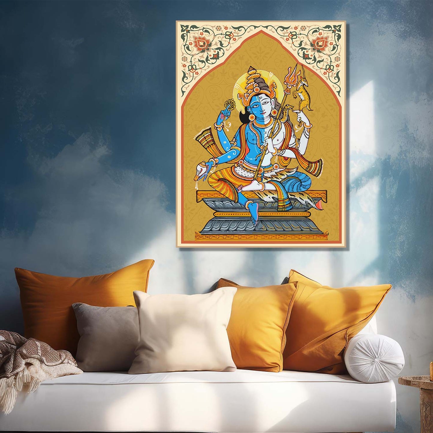 Pattachitra Wall Art For Home Décor Canvas Painting Religious Wall Décor