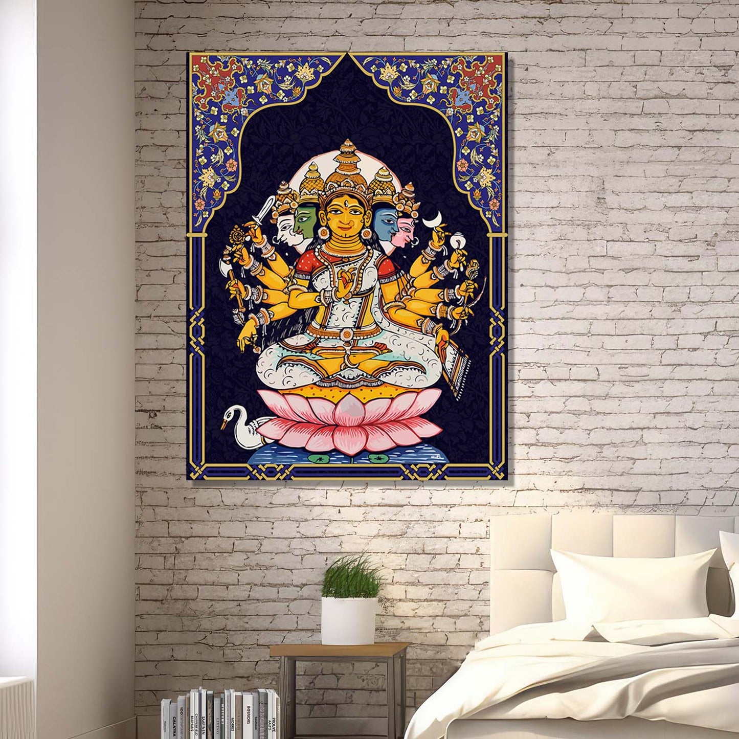 Pattachitra Wall Art For Home Décor Canvas Painting Religious Wall Décor