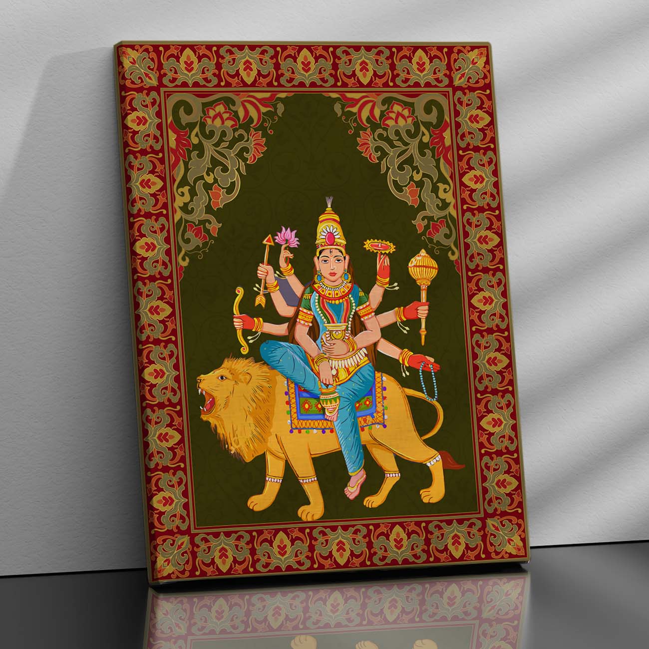 Pattachitra Wall Art For Home Décor Canvas Painting Religious Wall Décor