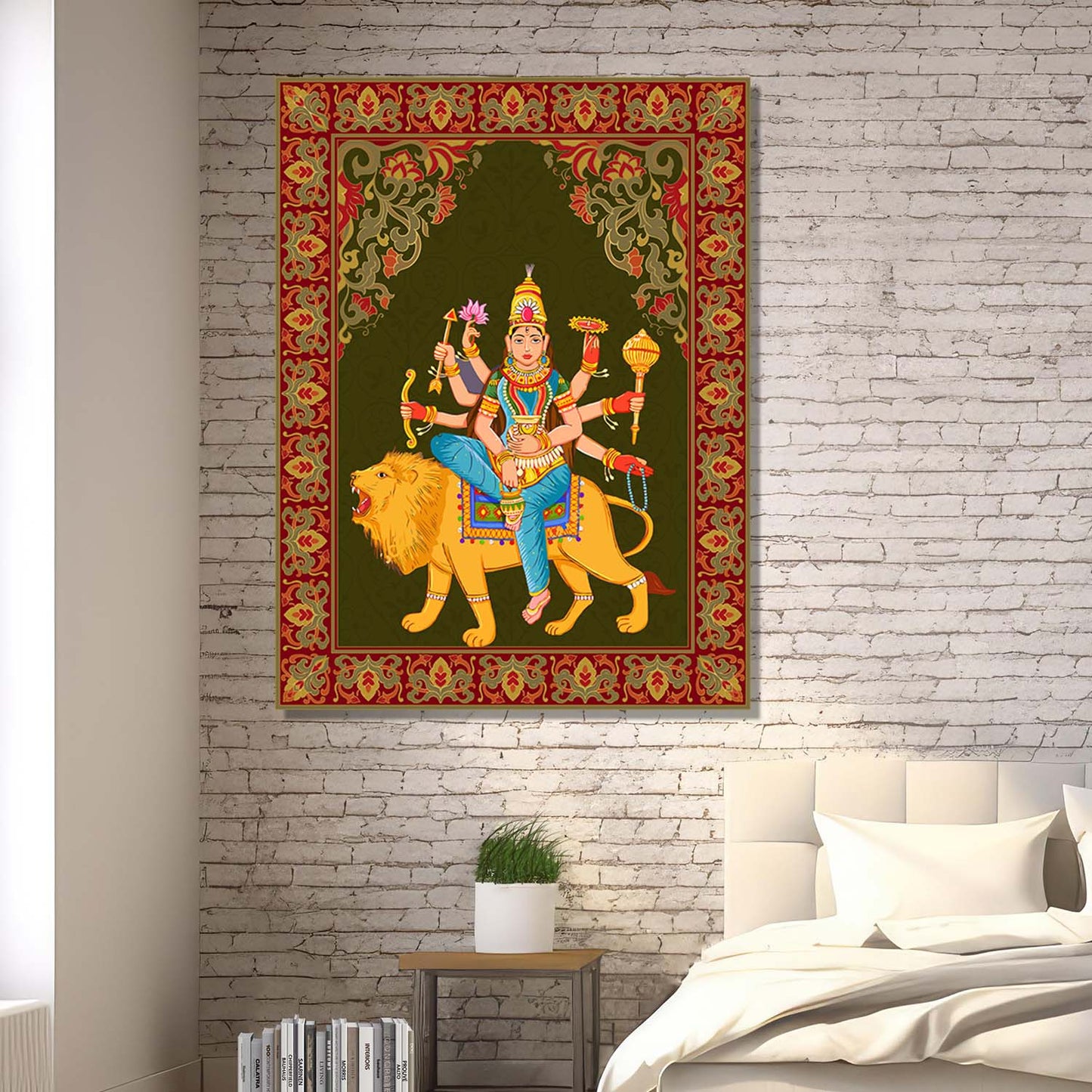 Pattachitra Wall Art For Home Décor Canvas Painting Religious Wall Décor