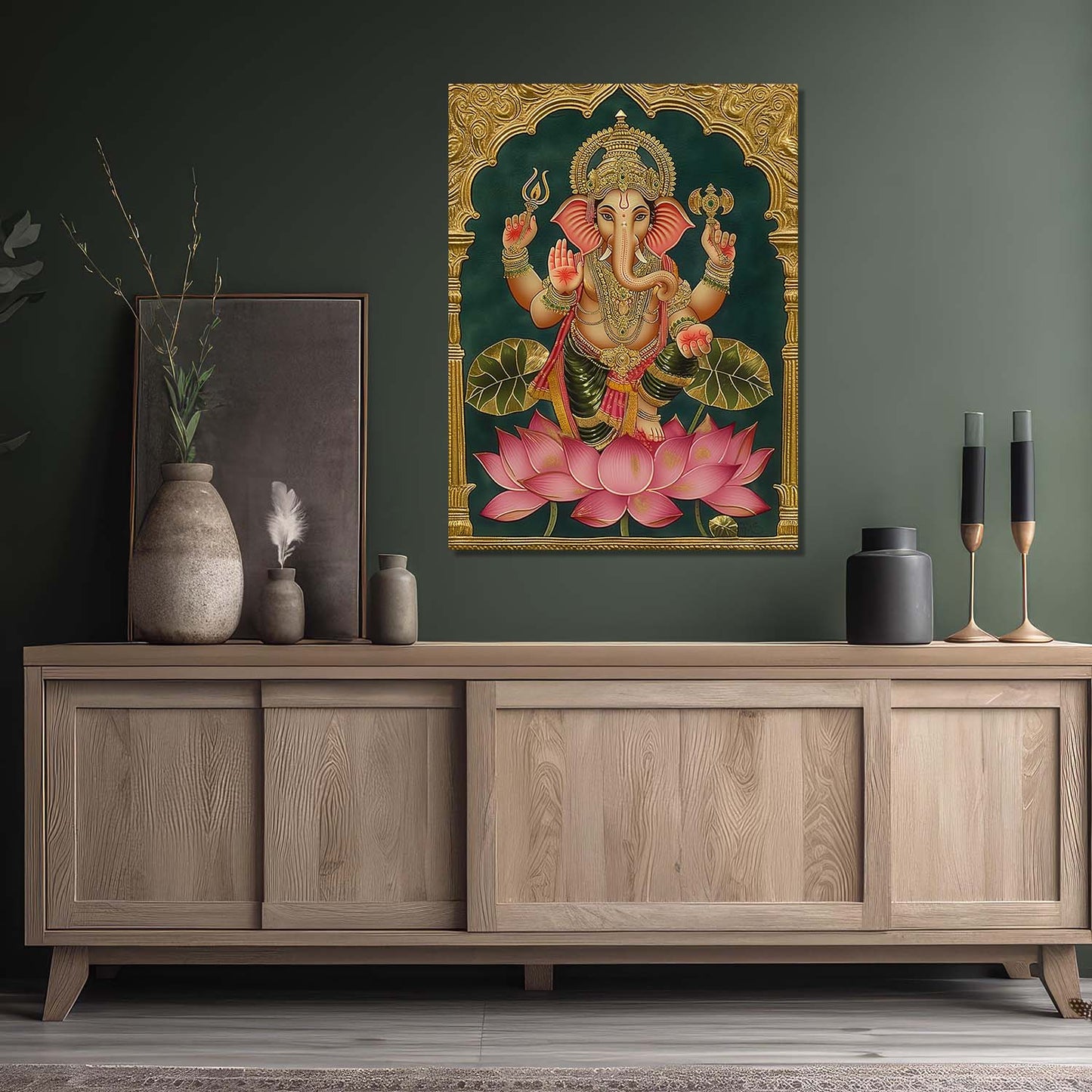 Tanjore Wall Art For Home Décor Canvas Painting Religious Wall Décor