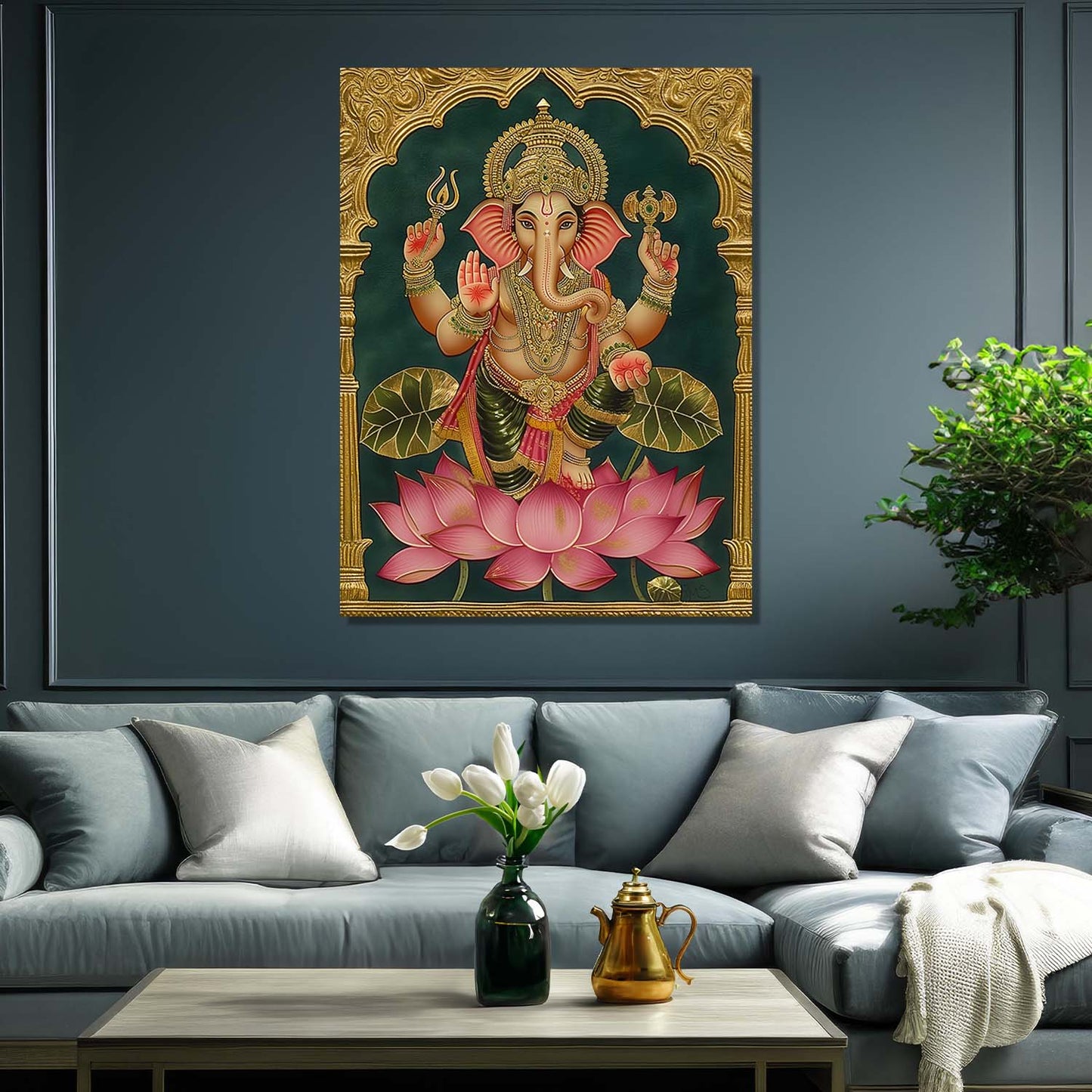 Tanjore Wall Art For Home Décor Canvas Painting Religious Wall Décor