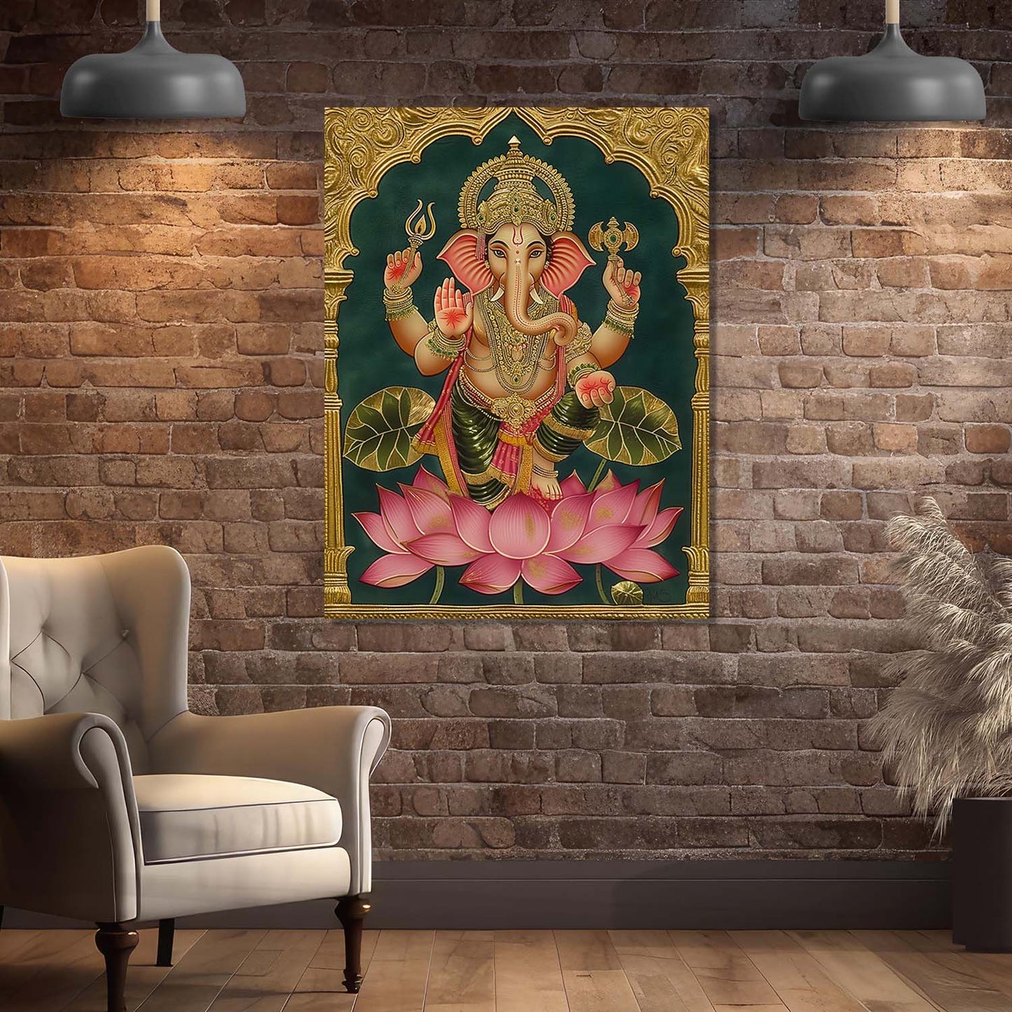 Tanjore Wall Art For Home Décor Canvas Painting Religious Wall Décor