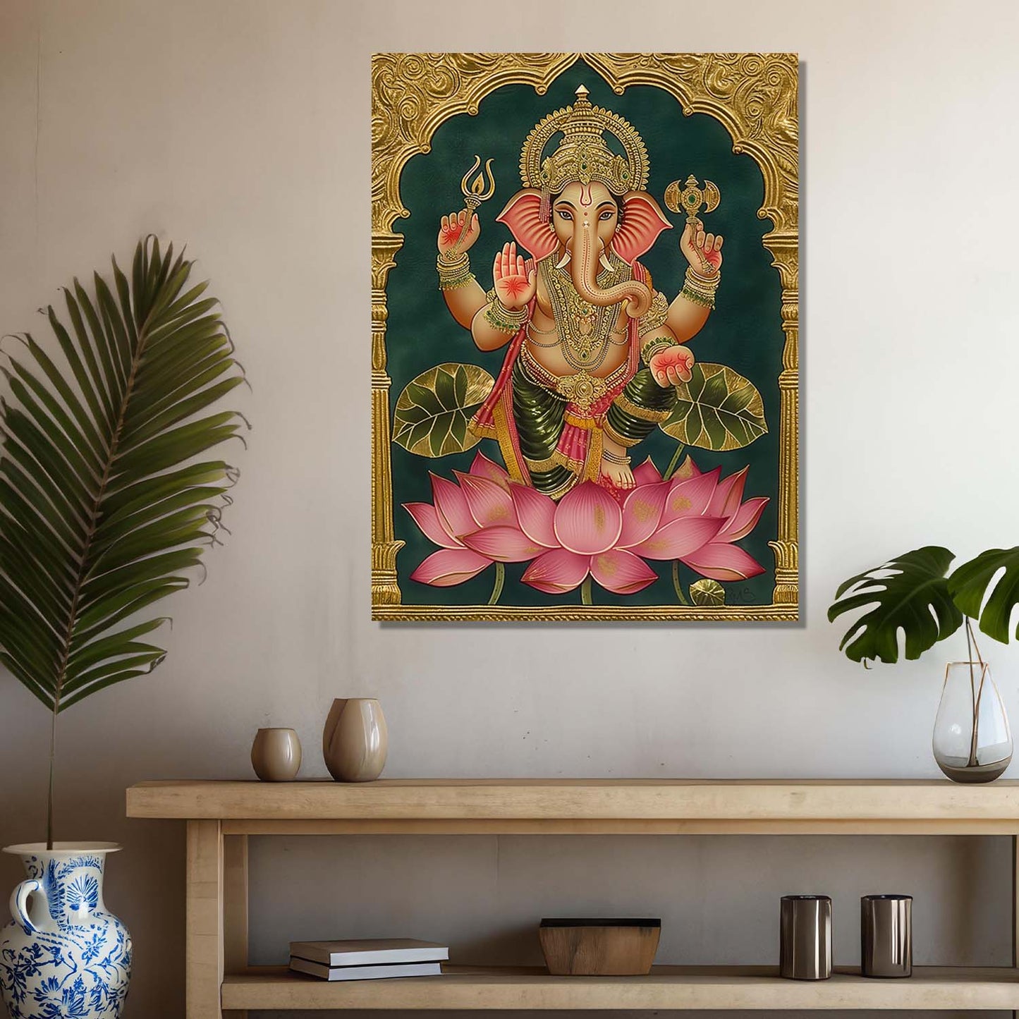 Tanjore Wall Art For Home Décor Canvas Painting Religious Wall Décor