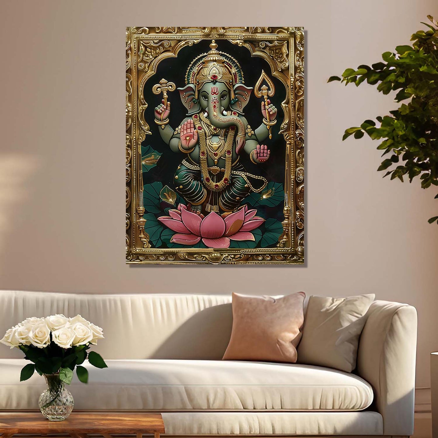 Tanjore Wall Art For Home Décor Canvas Painting Wall Décor