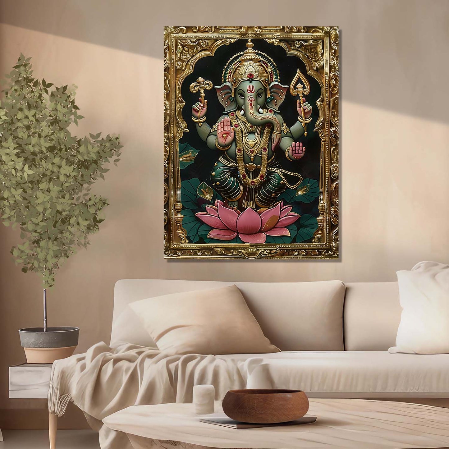 Tanjore Wall Art For Home Décor Canvas Painting Wall Décor