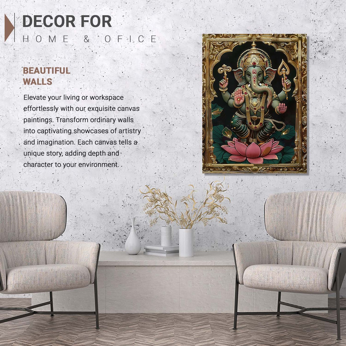 Tanjore Wall Art For Home Décor Canvas Painting Wall Décor