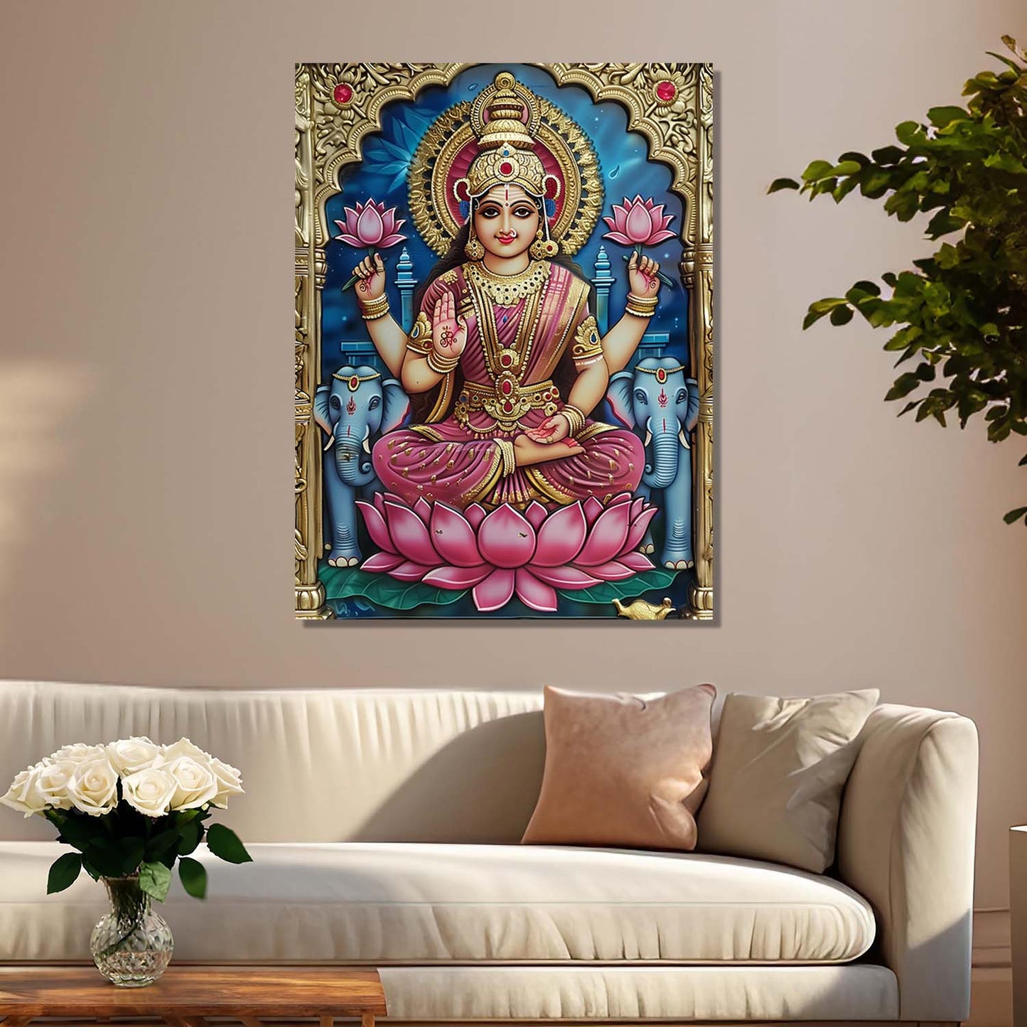 Tanjore Wall Art For Home Décor Canvas Painting Wall Décor