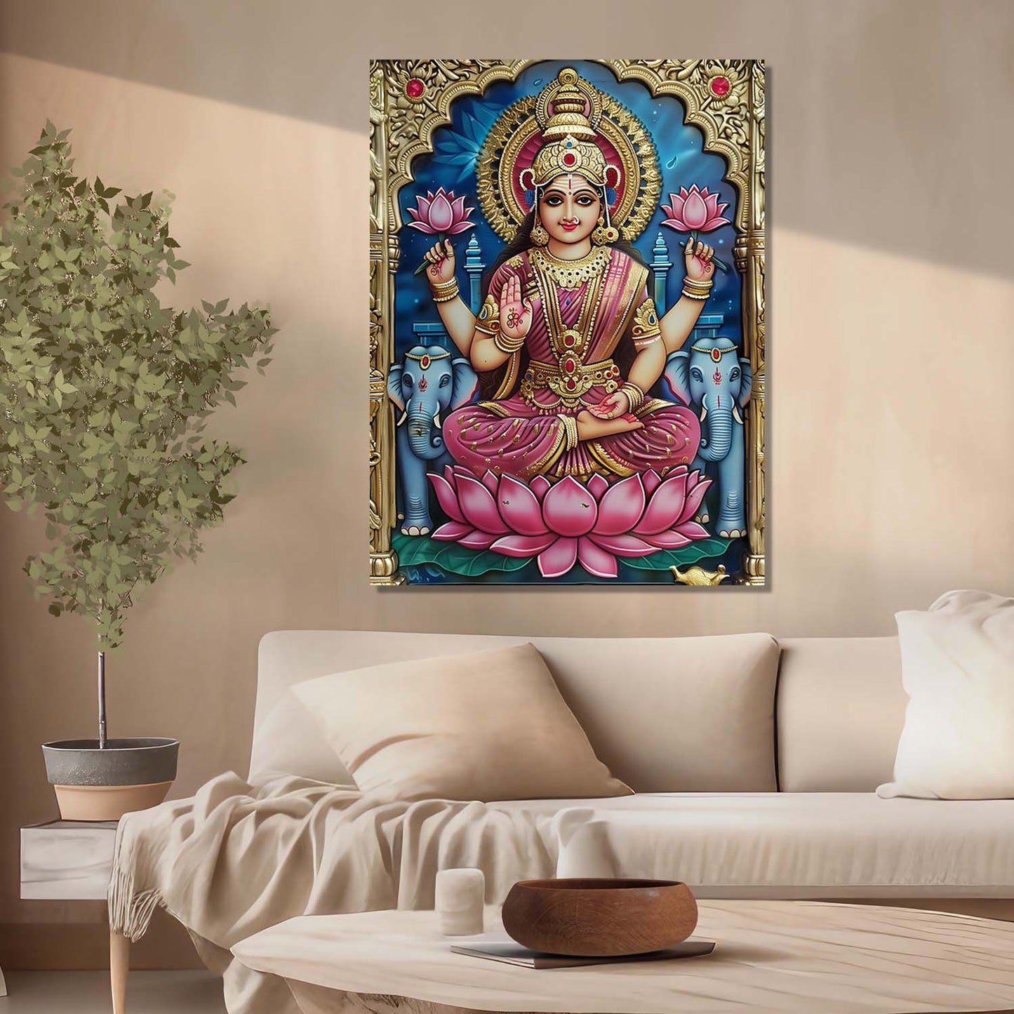 Tanjore Wall Art For Home Décor Canvas Painting Wall Décor