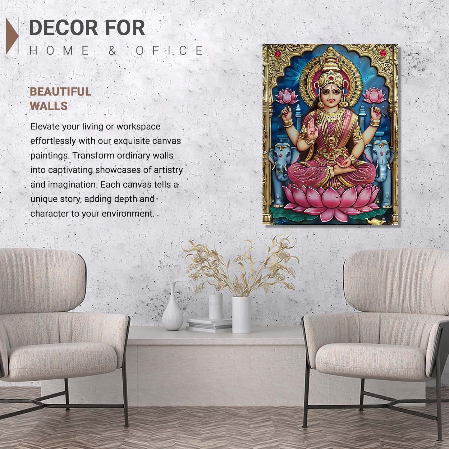 Tanjore Wall Art For Home Décor Canvas Painting Wall Décor