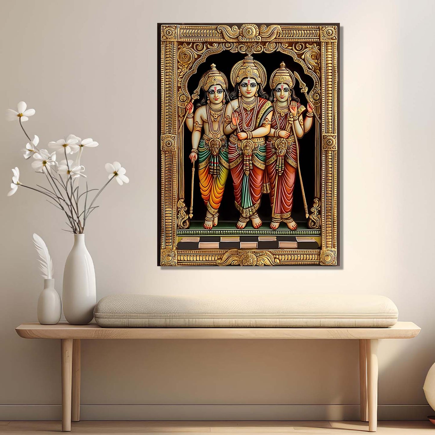 Tanjore Wall Art For Home Décor Canvas Painting Wall Décor