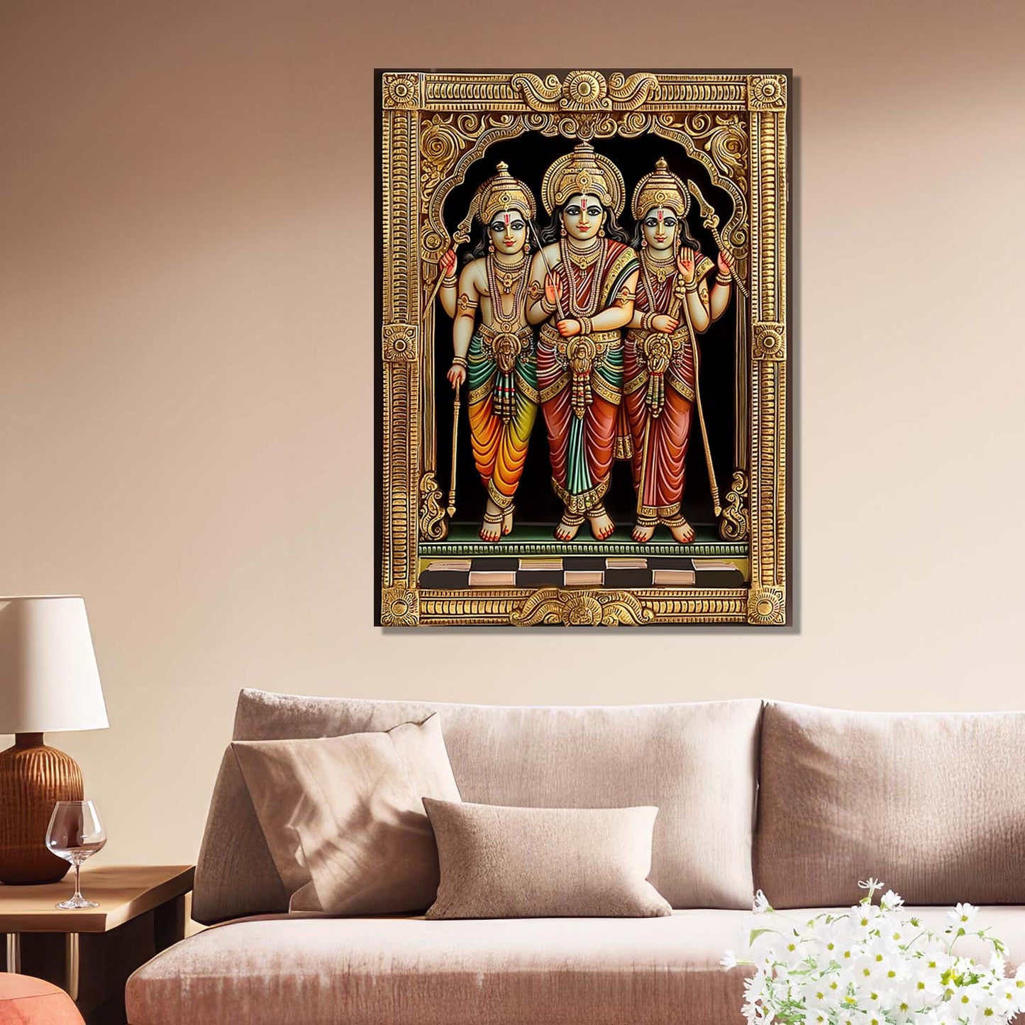 Tanjore Wall Art For Home Décor Canvas Painting Wall Décor