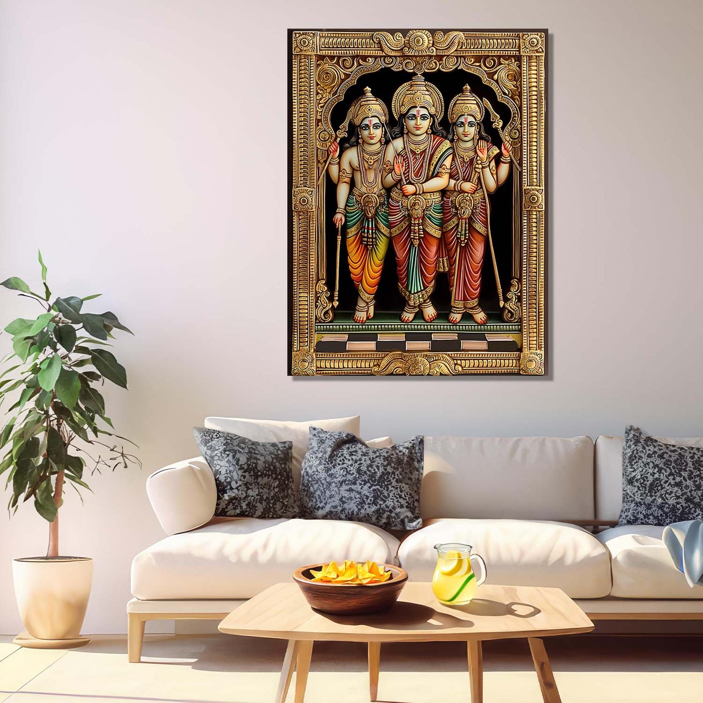 Tanjore Wall Art For Home Décor Canvas Painting Wall Décor