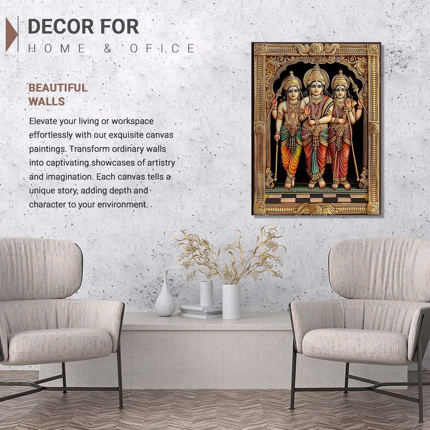 Tanjore Wall Art For Home Décor Canvas Painting Wall Décor