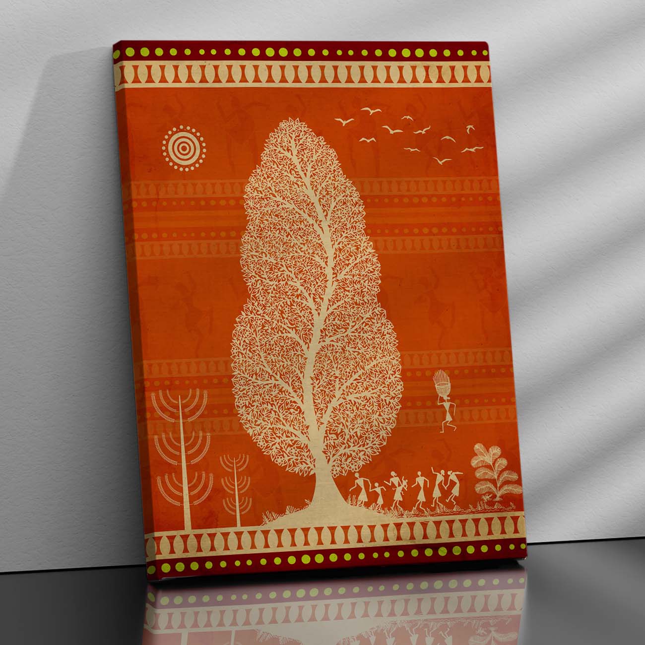 Warli Wall Art For Home Décor Canvas Painting Wall Décor