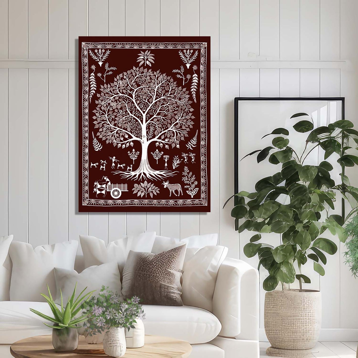 Warli Wall Art For Home Décor Canvas Painting Wall Décor